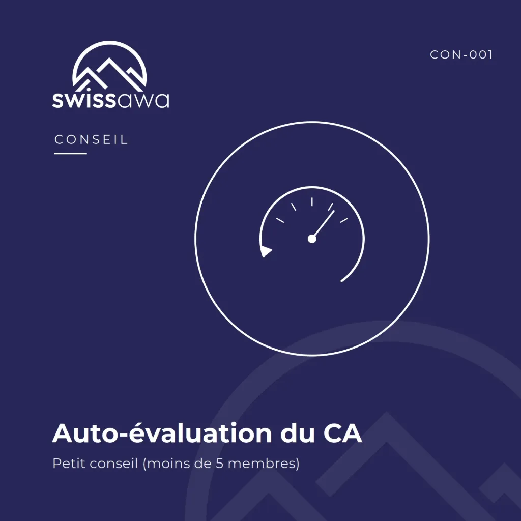 [CON-001] Auto-évaluation du Conseil d'Administration – Petit conseil (< 5 membres)