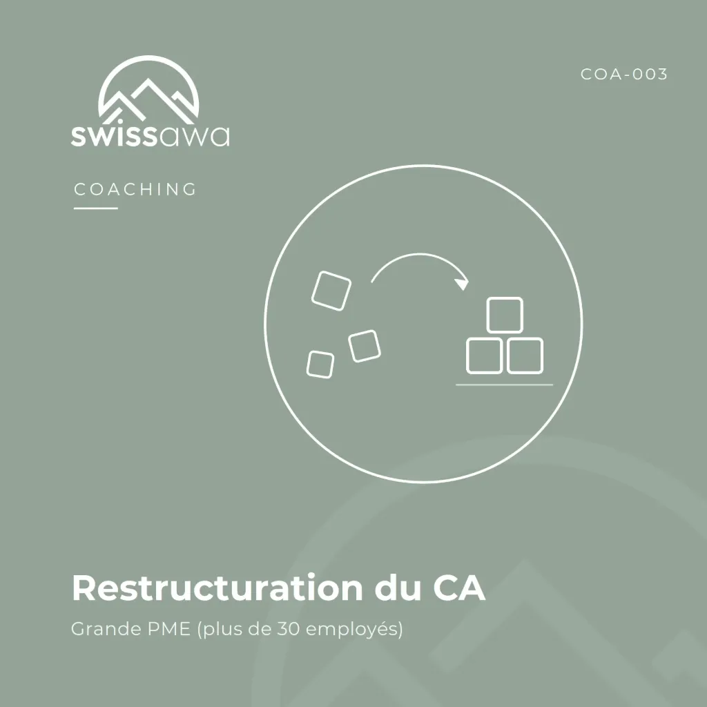 [COA-003] Restructuration du Conseil d'Administration – Grande PME (> 30 employés)
