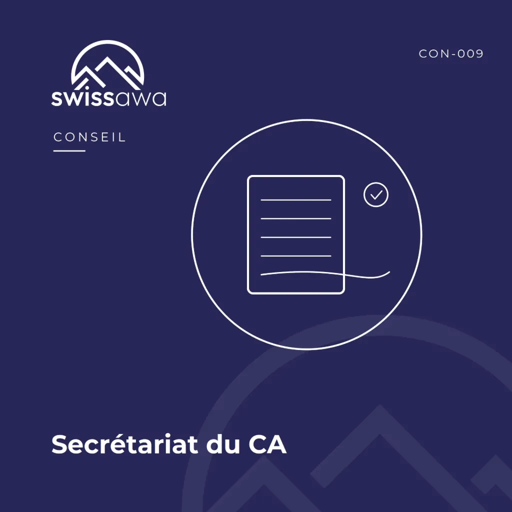 [CON-009] Secrétariat du Conseil d'Administration
