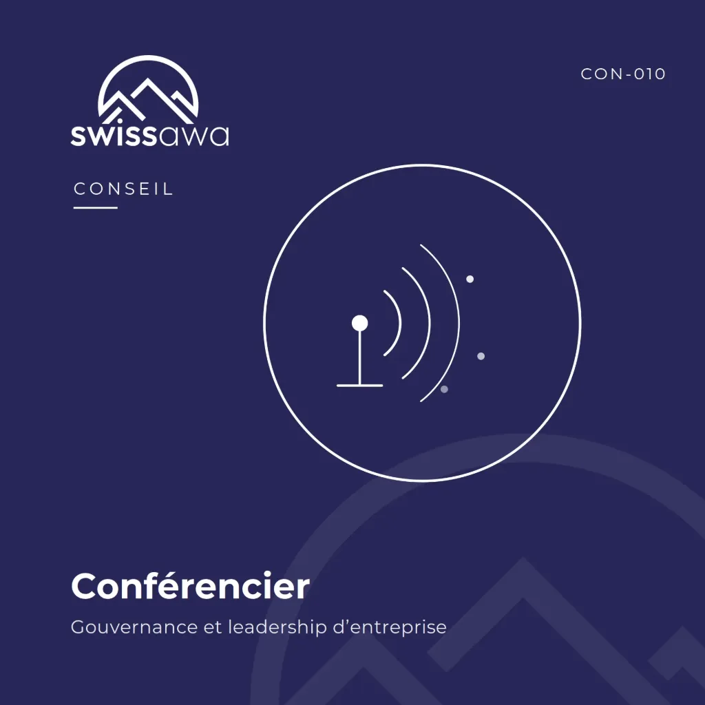 [CON-010] Intervention de conférencier – Gouvernance et leadership d'entreprise
